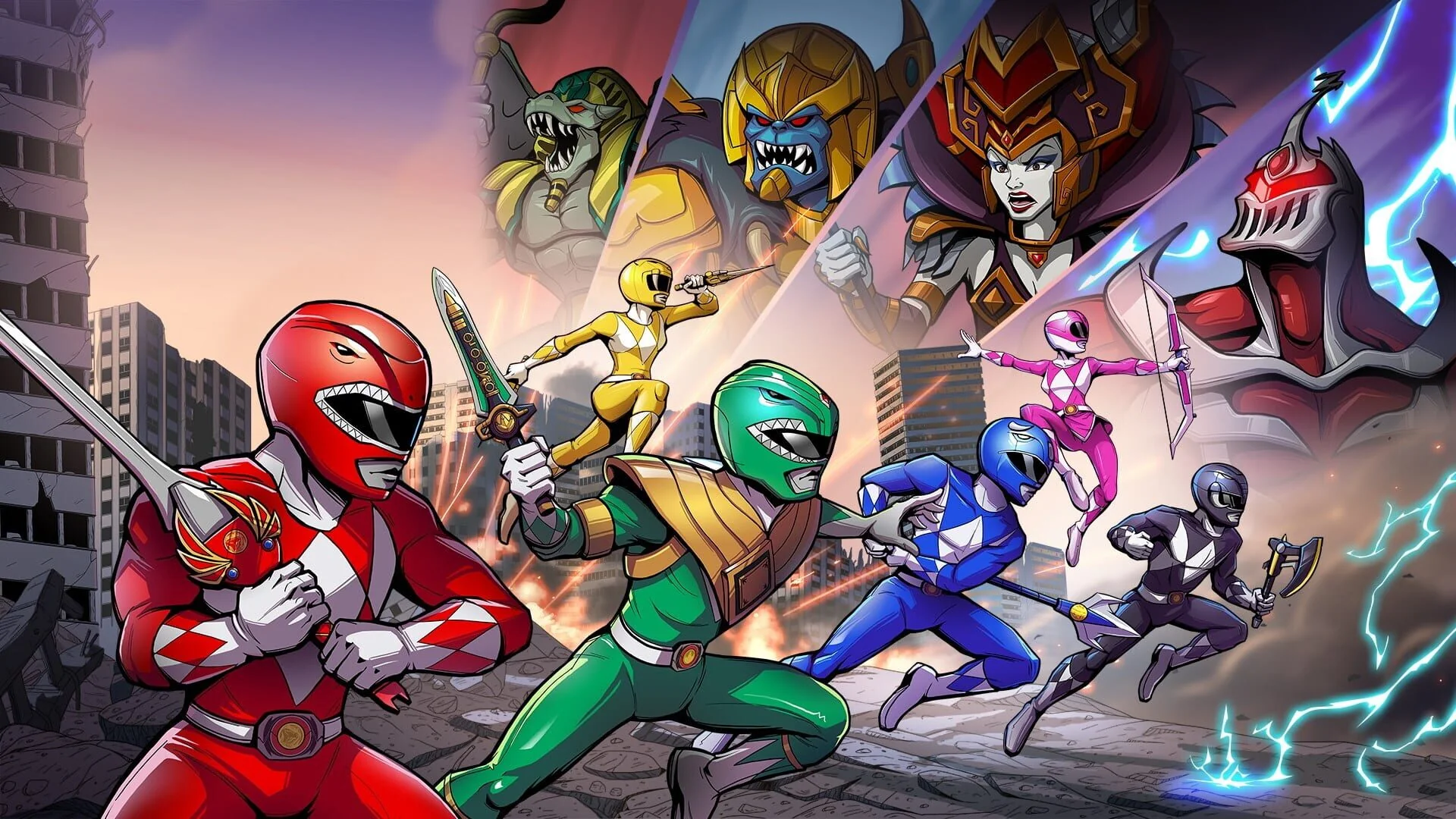 Saban's Mighty Morphin Power Rangers: Mega Battle header image