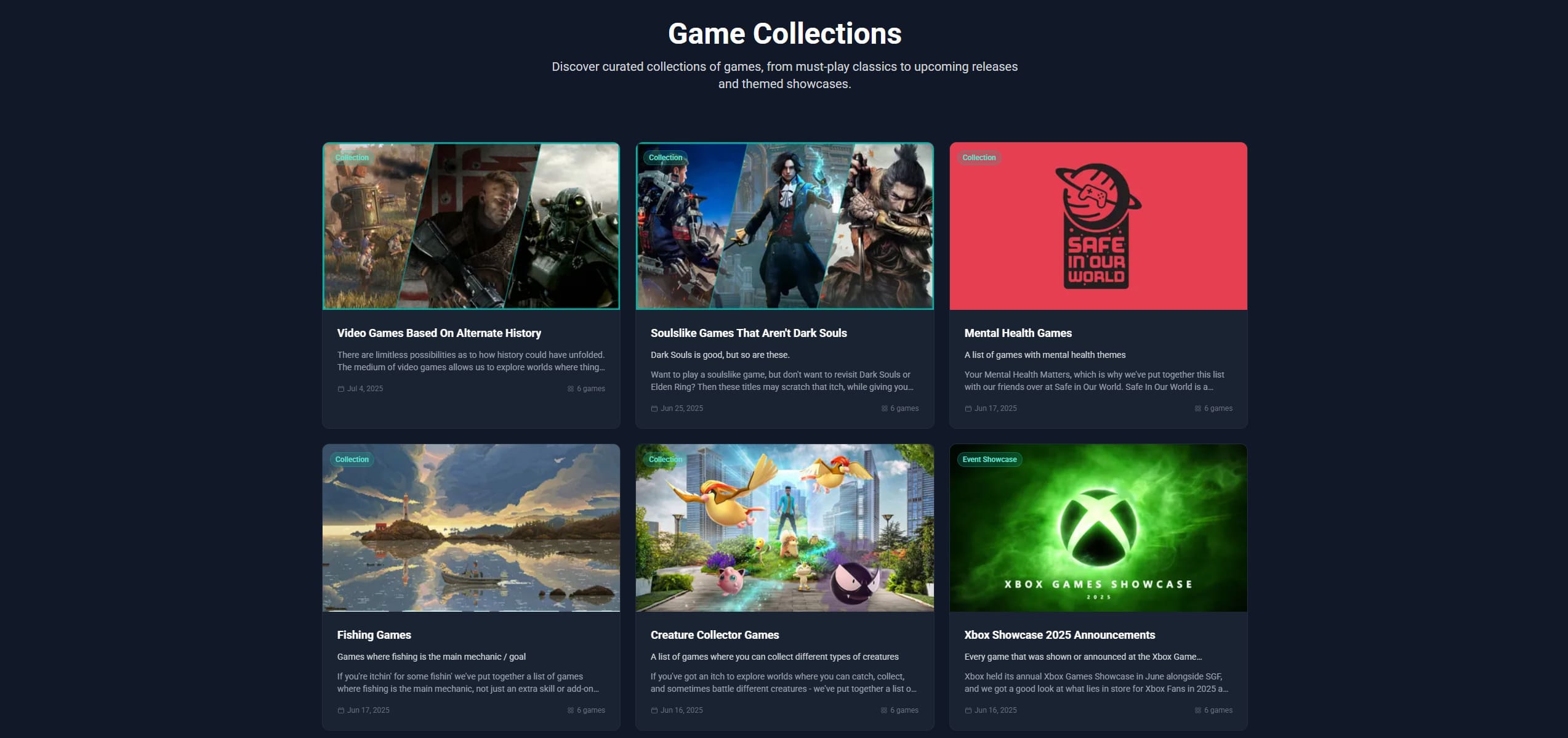 Game Collections