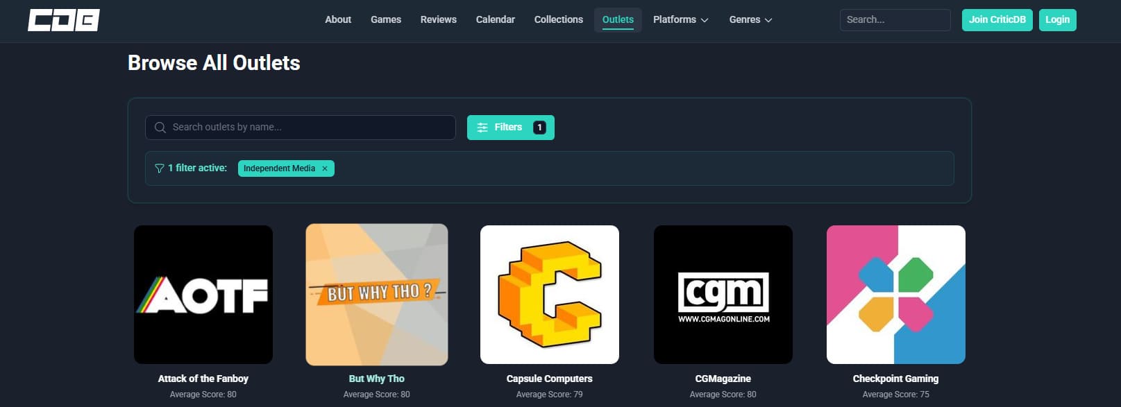 Gaming Outlets