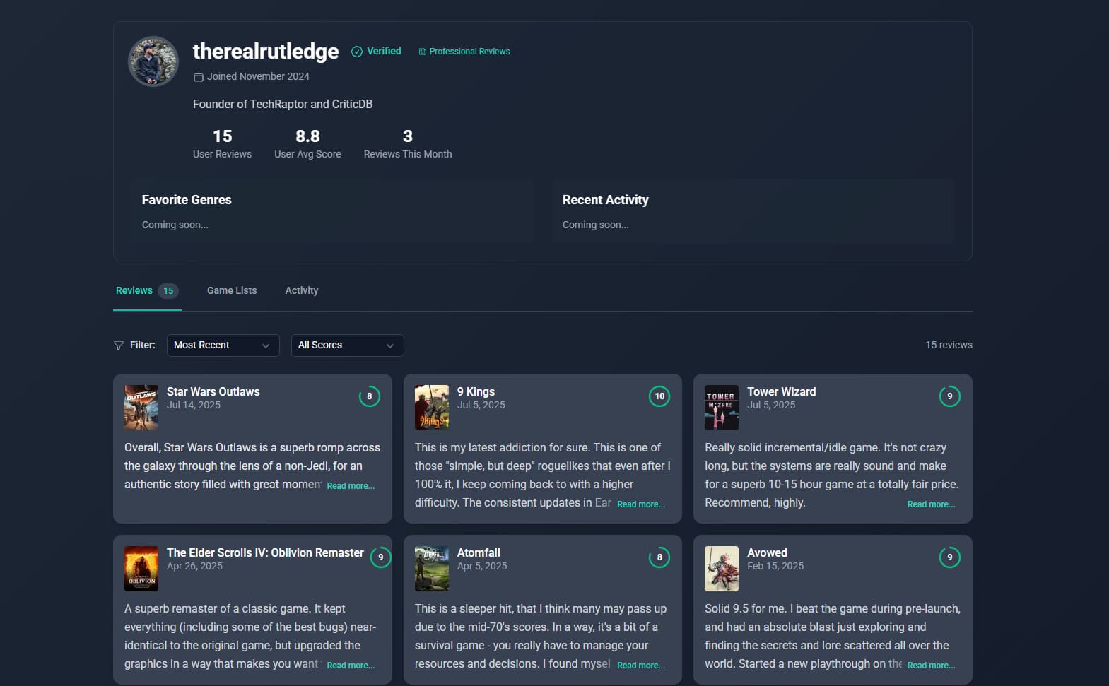 Personal Profile